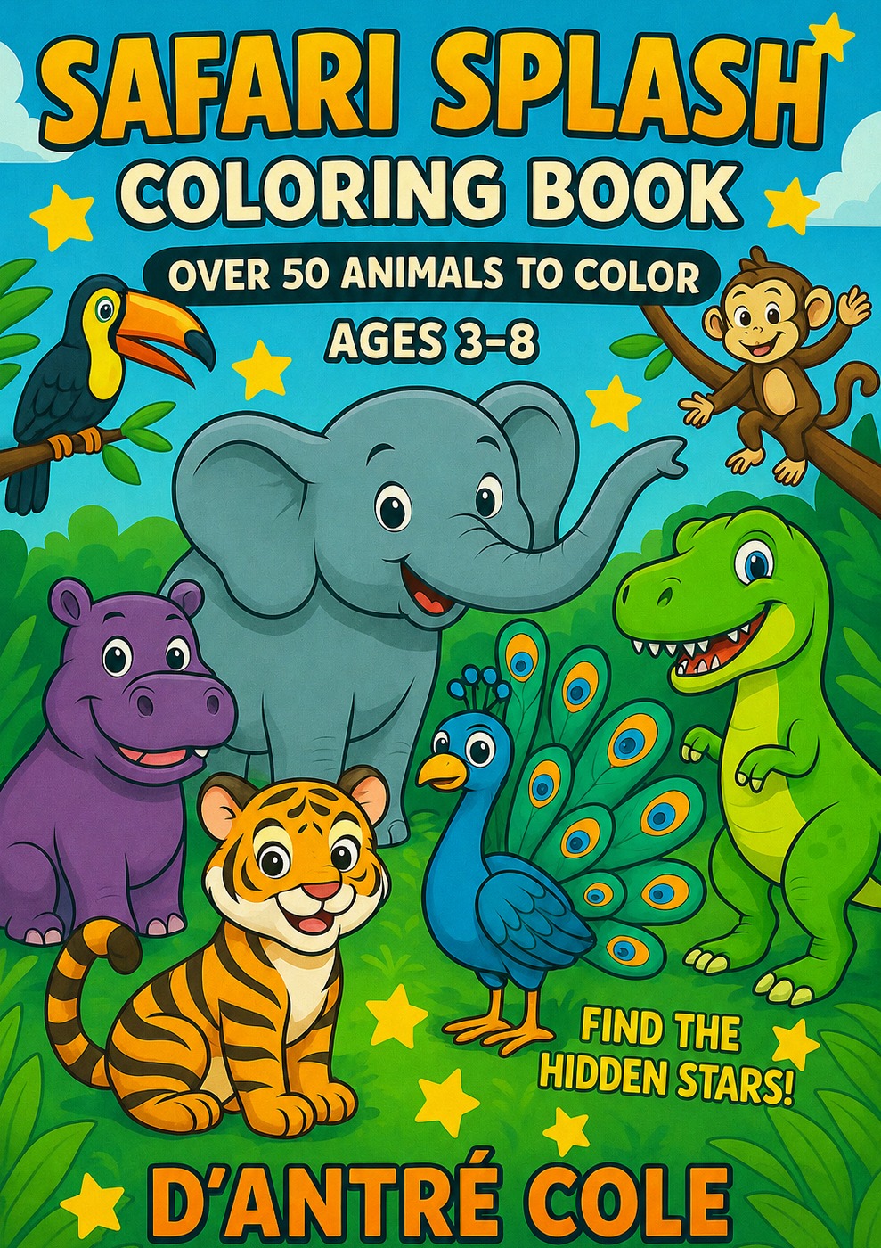 Safari Splash Coloring Book cover