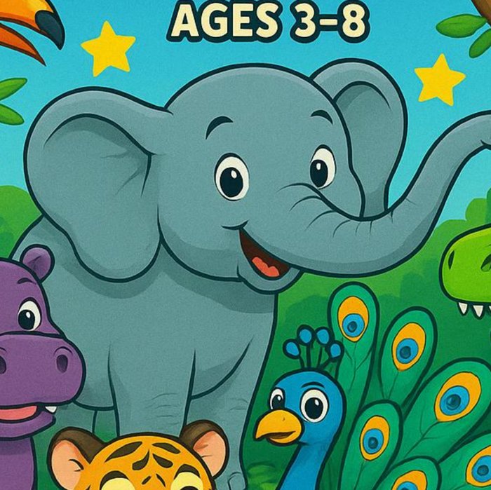 Elephant character illustration