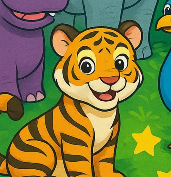 Tiger cub character illustration