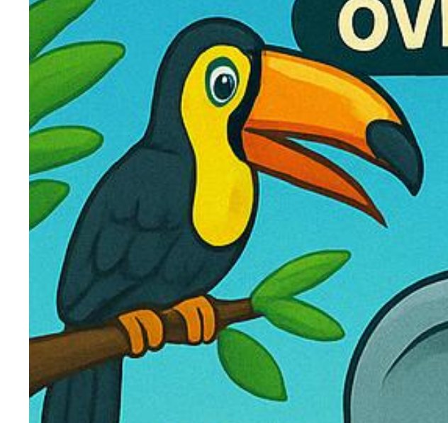 Toucan character illustration
