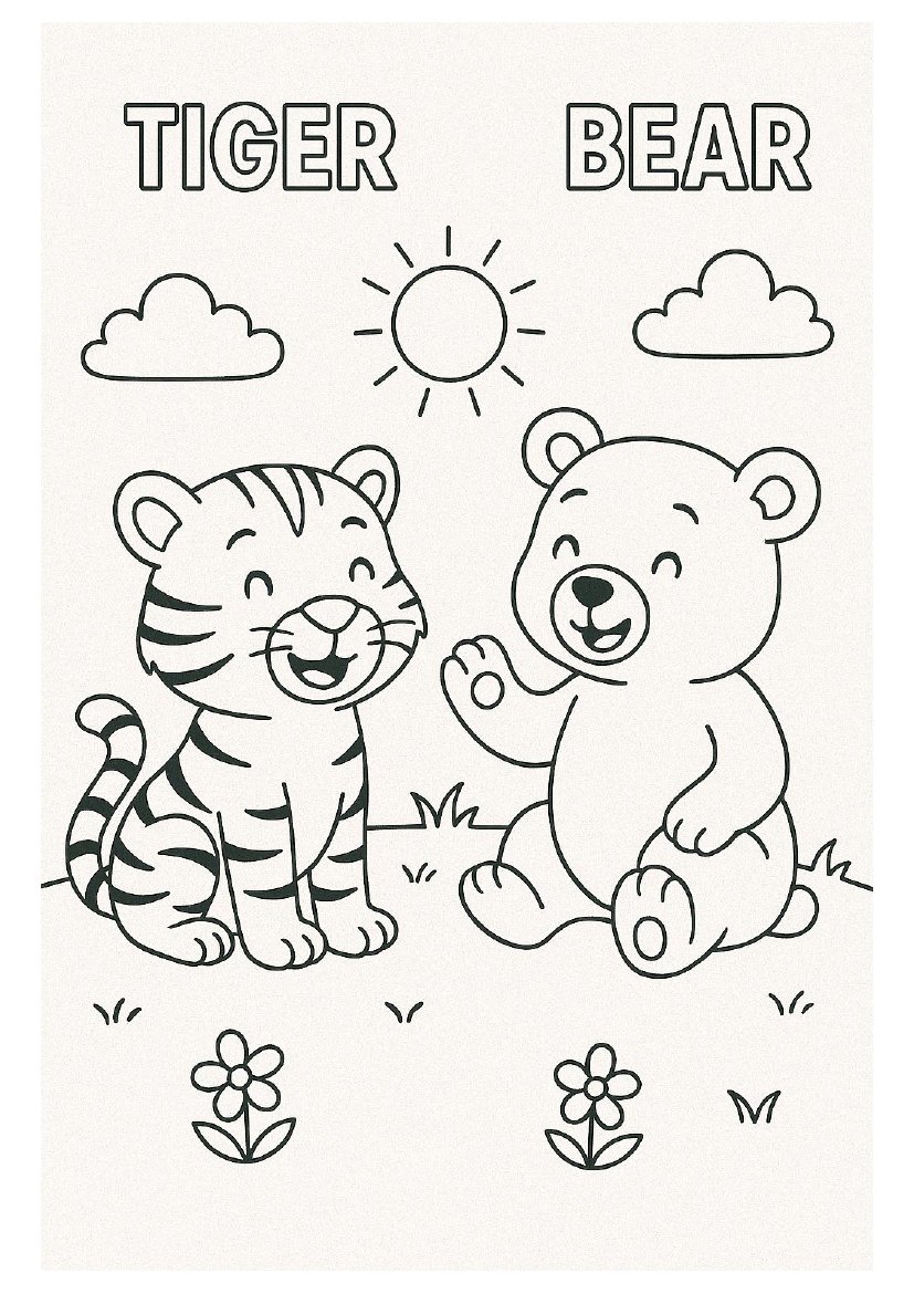 Free printable dolphin and penguin coloring page